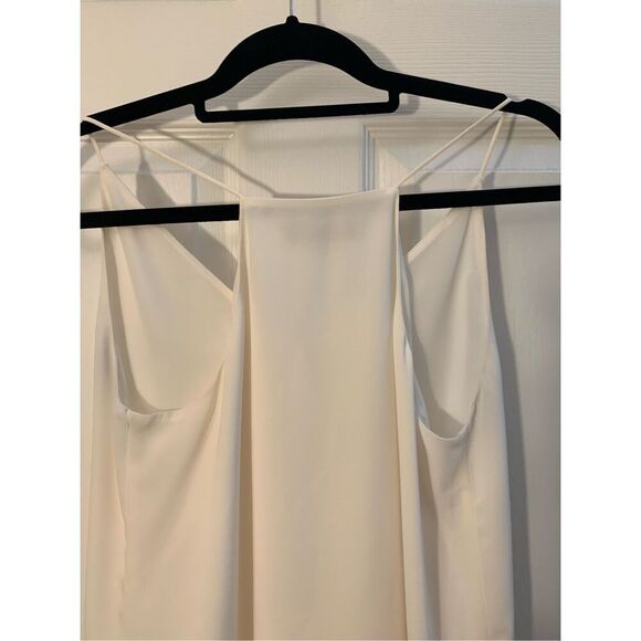 LOFT PETITES CAMI CREAM SPAGHETTI STRAPS T STRAP BACK CREAM LINED SZ SP - Picture 9 of 10